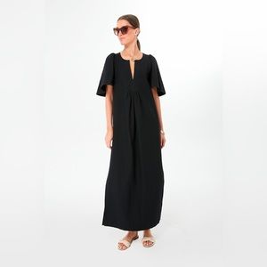 Pomander Place - Black Finley Flutter Sleeve Maxi Dress - Size Medium NWT